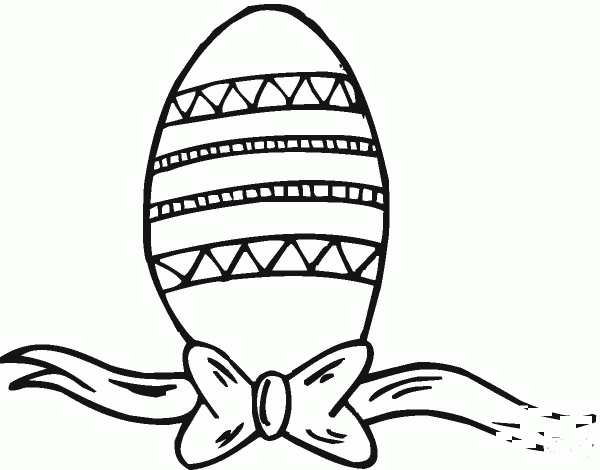 Easter Egg coloring page image