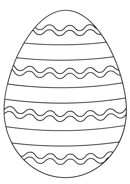 Easter Egg coloring page image