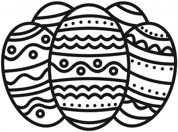 Easter Eggs coloring page image