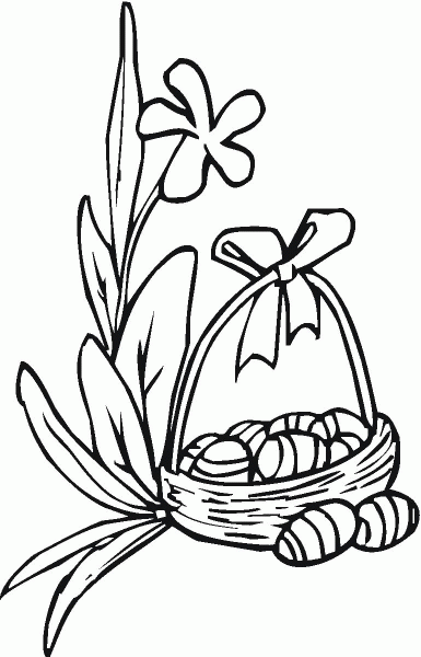 Easter Lily coloring page image