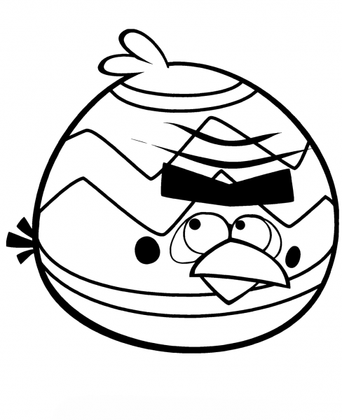 Easter Terence Bird coloring page image