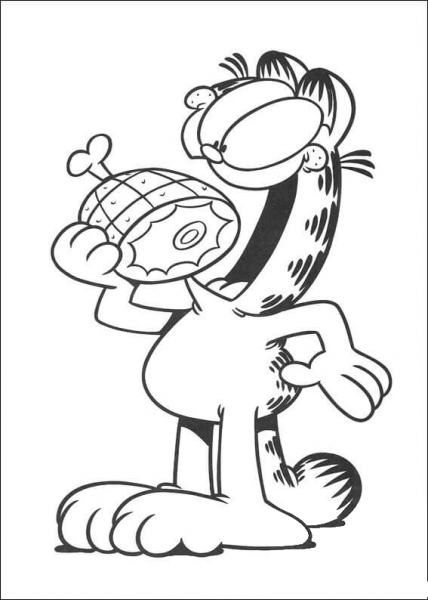 Eating Time  coloring page image