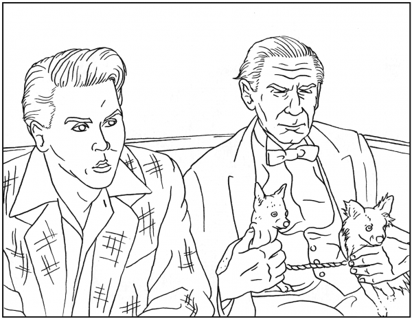 Ed Wood Scene coloring page image