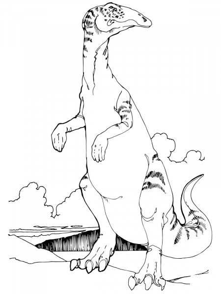 Edmontosaurus Anatosaurus coloring page image