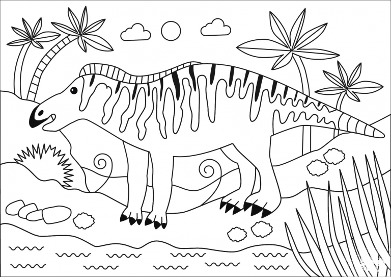 Edmontosaurus coloring page - ColouringPages