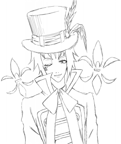 Edward Midford from Kuroshitsuji coloring page image