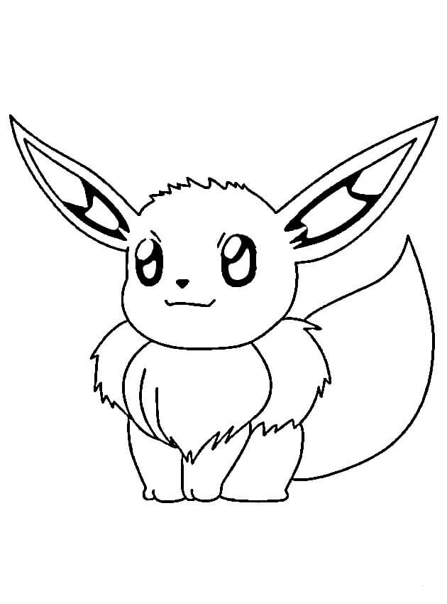 Eevee Coloring Page - Colouringpages