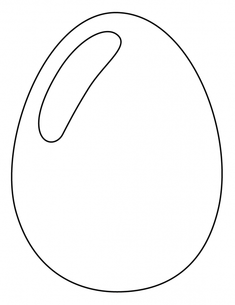 Egg Emoji coloring page image