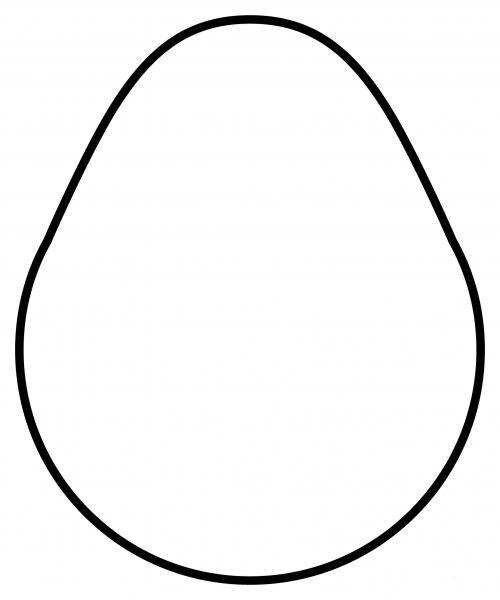 Egg Emoji coloring page image