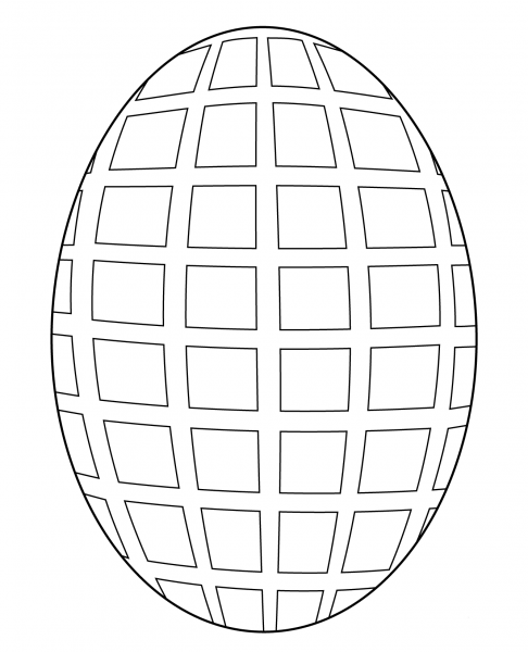 Egg Mosaic coloring page image