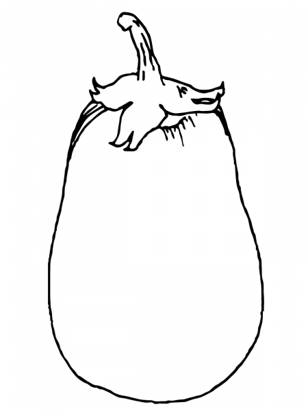 Eggplant coloring page image
