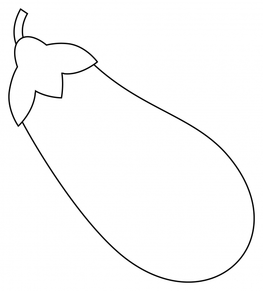 Eggplant coloring page image