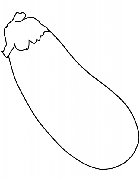 Eggplant coloring page image