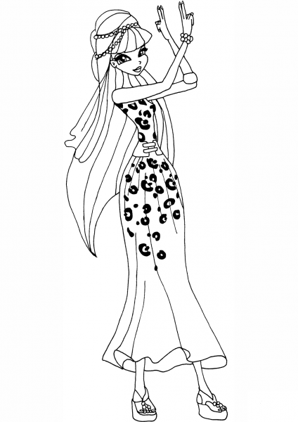 Egypt Musa coloring page image