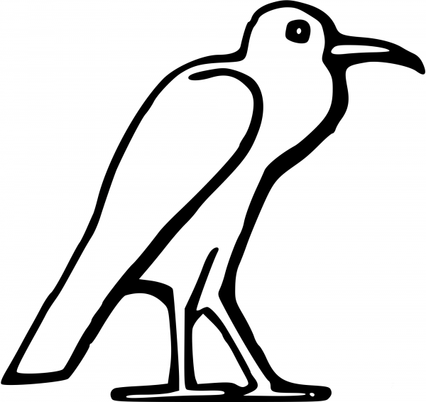 Egyptian Bird coloring page image