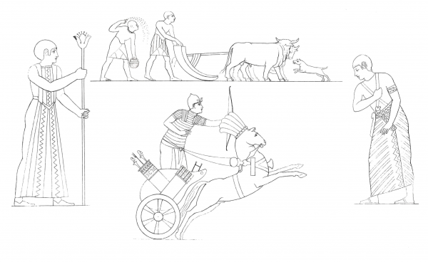 Egyptian Costumes coloring page image