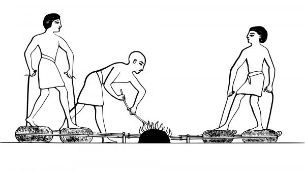 Egyptian Forge Bellows coloring page image