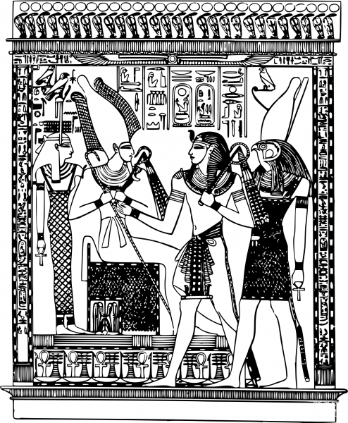 Egyptian Gods coloring page image