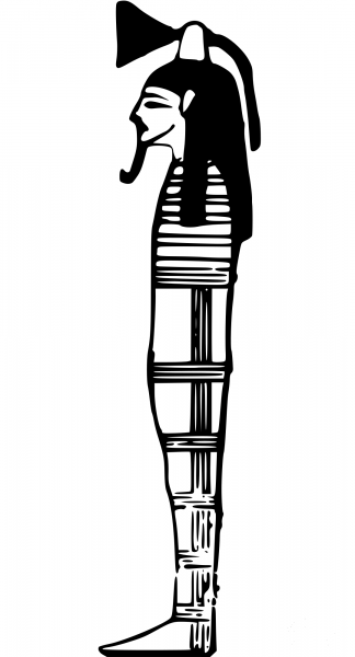 Egyptian Mummy coloring page image