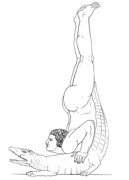 Egyptian Tumbler coloring page image