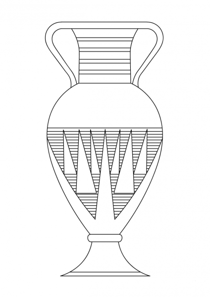 Egyptian Vase coloring page image