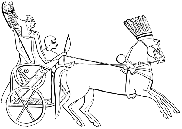 Egyptian War Chariot coloring page - ColouringPages