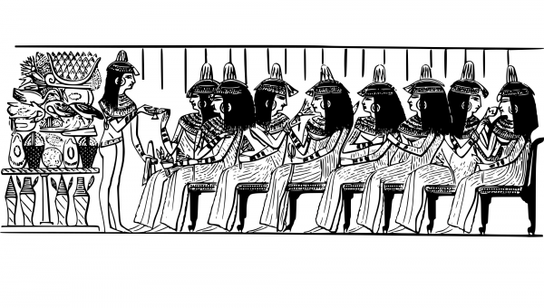 Egyptian Women coloring page image