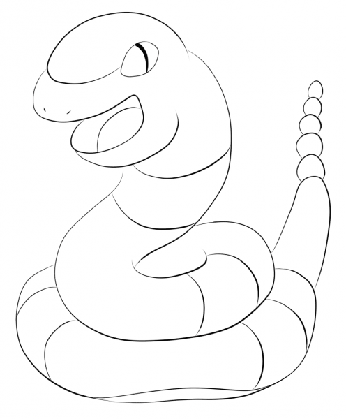 Ekans coloring page image