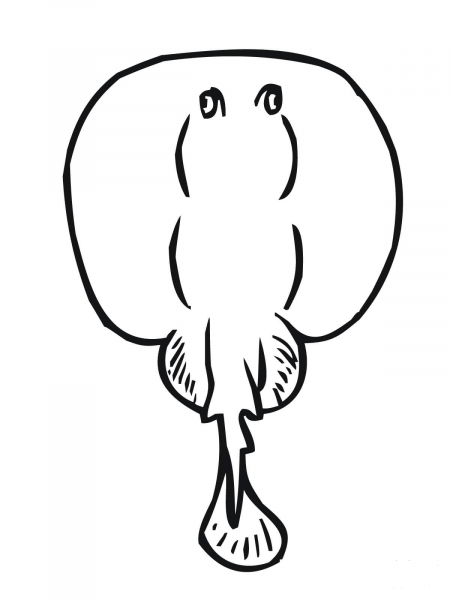 Electric Ray coloring page image