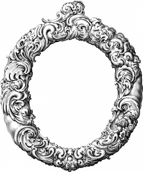 Elegant Flourish Letter O coloring page image