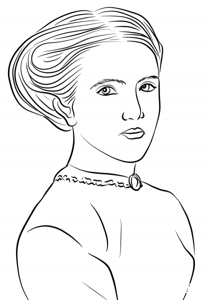 Elizabeth Blackwell coloring page image