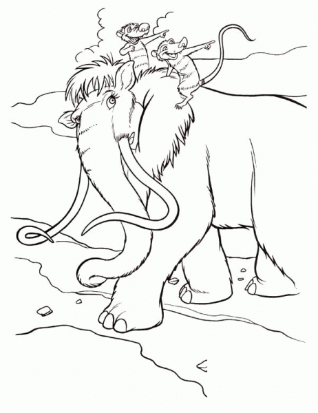Ellie With Eddie And Crash  coloring page image