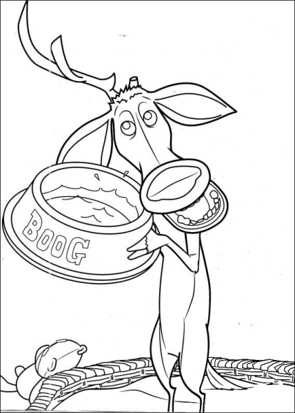 Elliot Is Looking For Boog’s Food  coloring page image