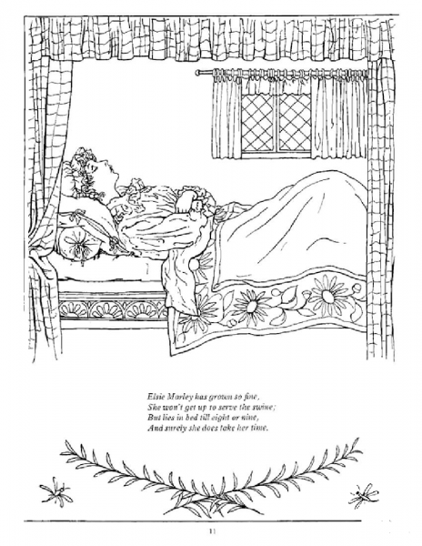 Elsie Marley is Grown so Fine coloring page image