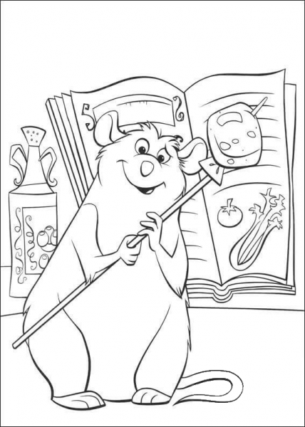 Emile With Big Potato coloring page image