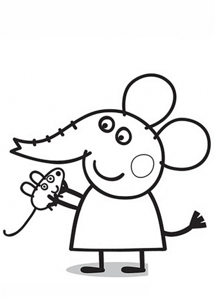 Emily Elefante coloring page image