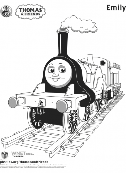 Emily from Thomas & Friends coloring page image