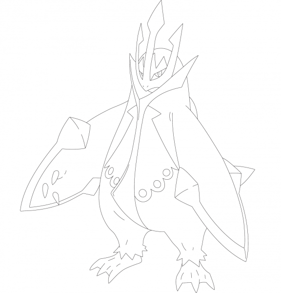Empoleon coloring page image