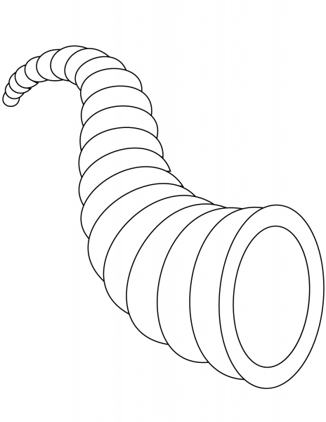 Empty Cornucopia  coloring page image