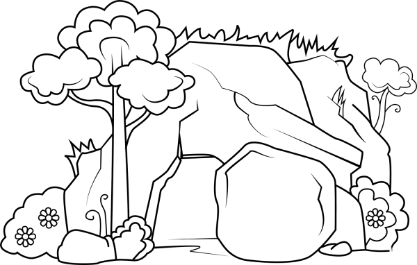 Empty Tomb coloring page image