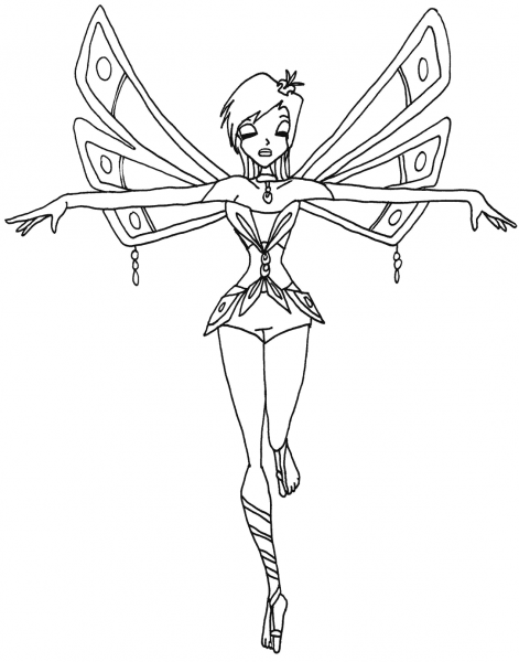 Enchantix Tecna coloring page image