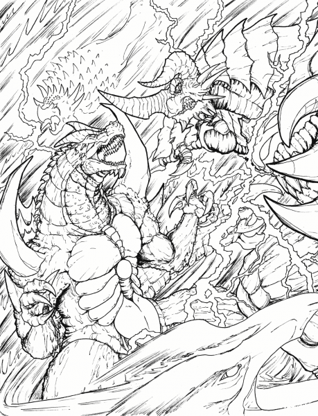 End Game coloring page image