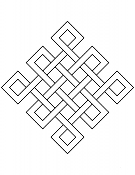 Endless Knot coloring page image