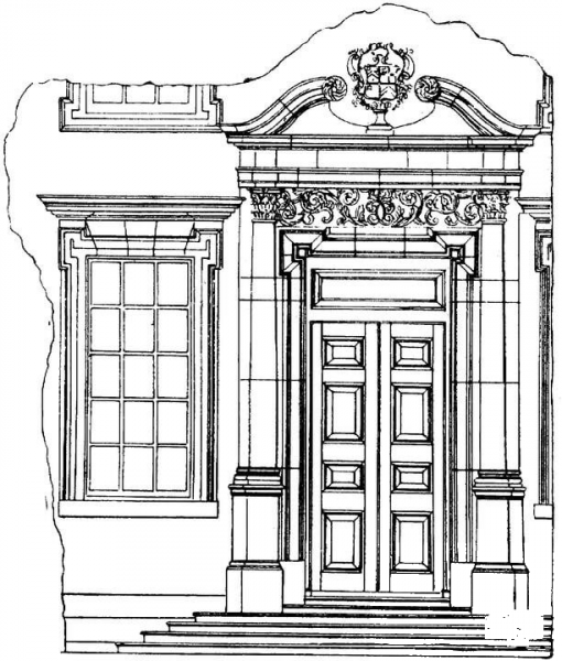 English House  coloring page image