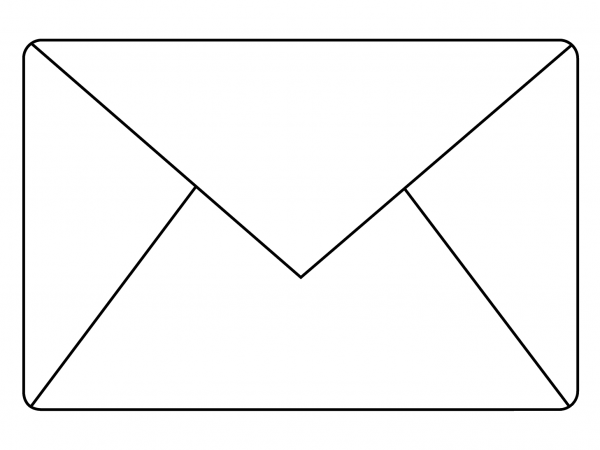 Envelope Emoji coloring page image