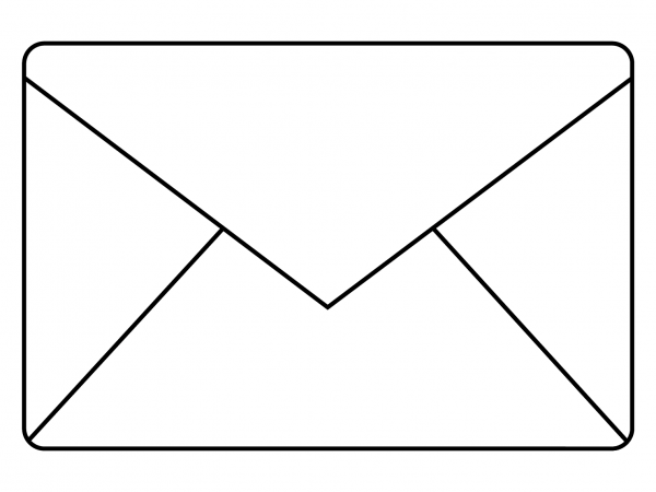 Envelope Emoji coloring page image