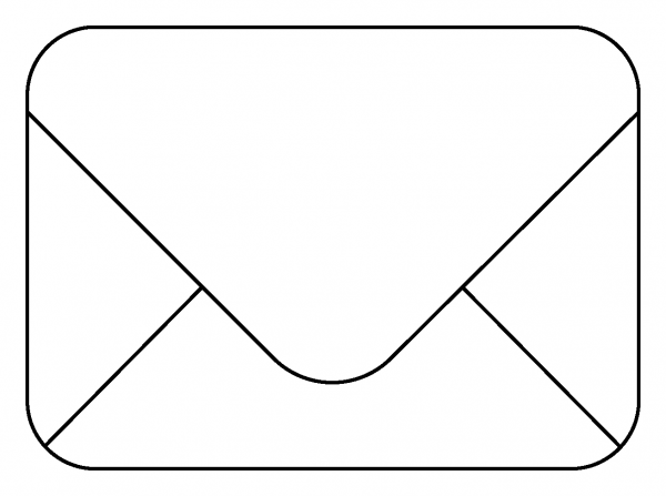 Envelope Emoji coloring page image
