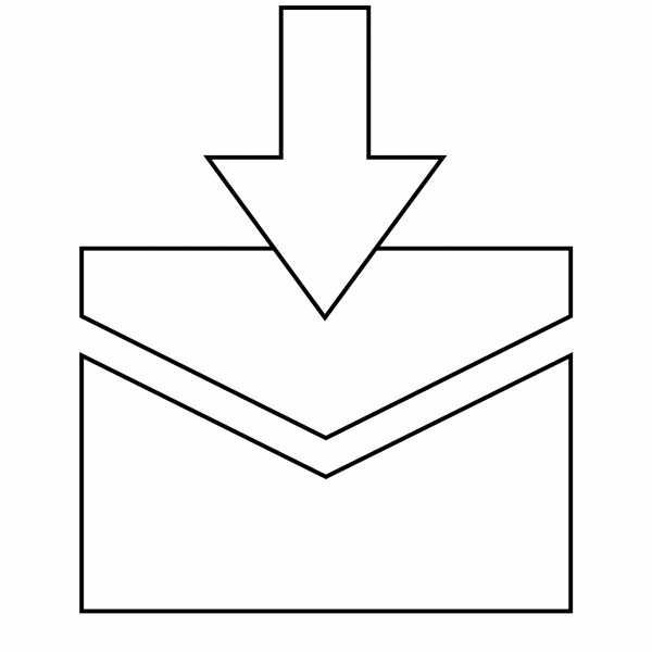 Envelope with Arrow Emoji coloring page image