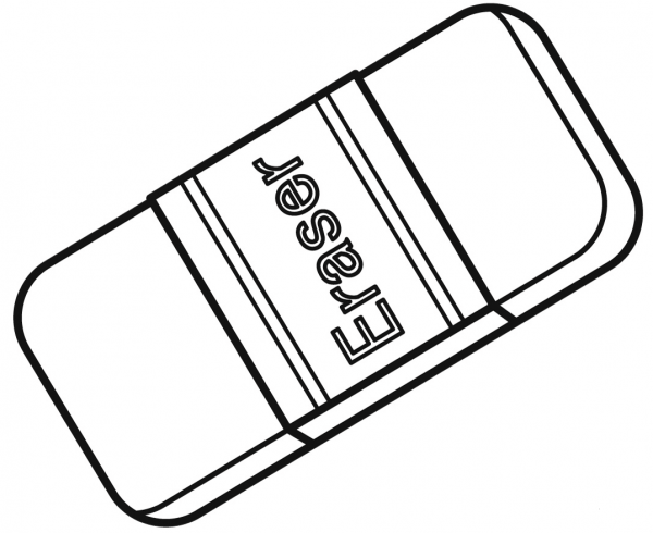 Eraser coloring page image
