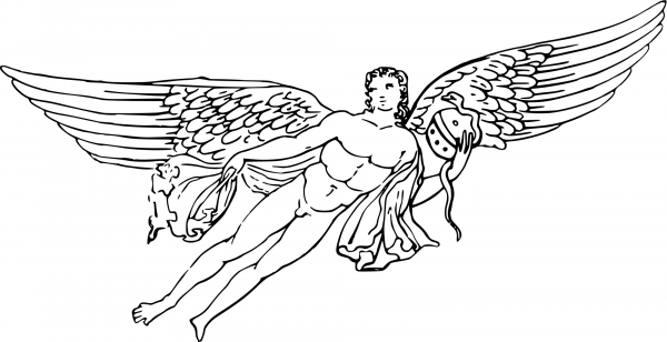 Eros coloring page image
